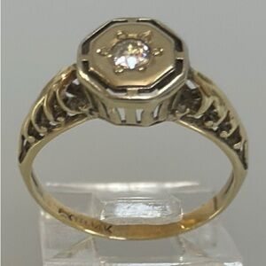 14K Diamond Real solid gold Ring ✨